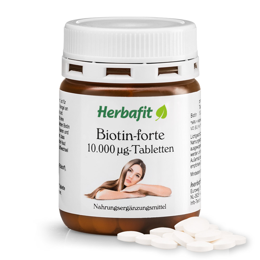 Biotin-forte 10,000 µg tablets » Order online now | Herbafit