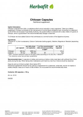 Chitosan Capsules 155 g