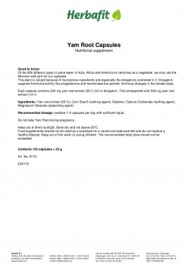 Yam Root Capsules 55 g