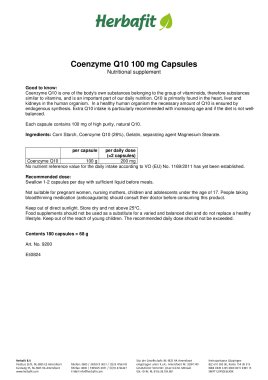 Q10 Capsules 100 mg 70 g