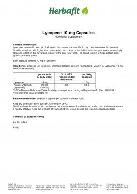 Lycopene 10 mg Capsules 90 capsules