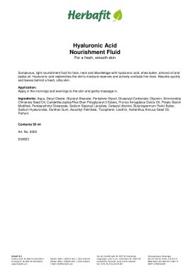 Hyaluronic Acid Nourishment Fluid 50 ml