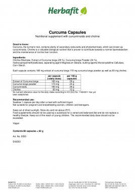 Curcuma Capsules 60 g