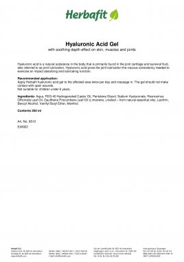 Hyaluronic Acid Gel 250 ml