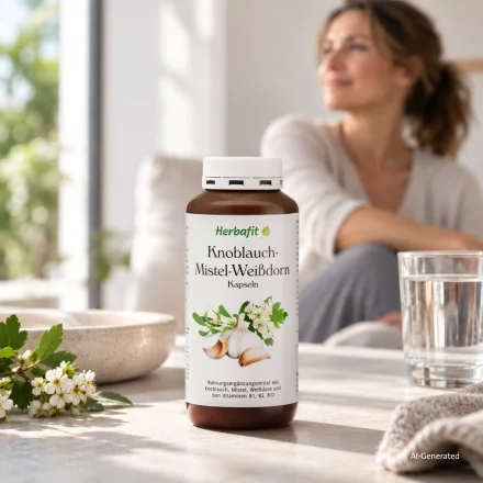 Garlic Mistletoe Hawthorn Capsules